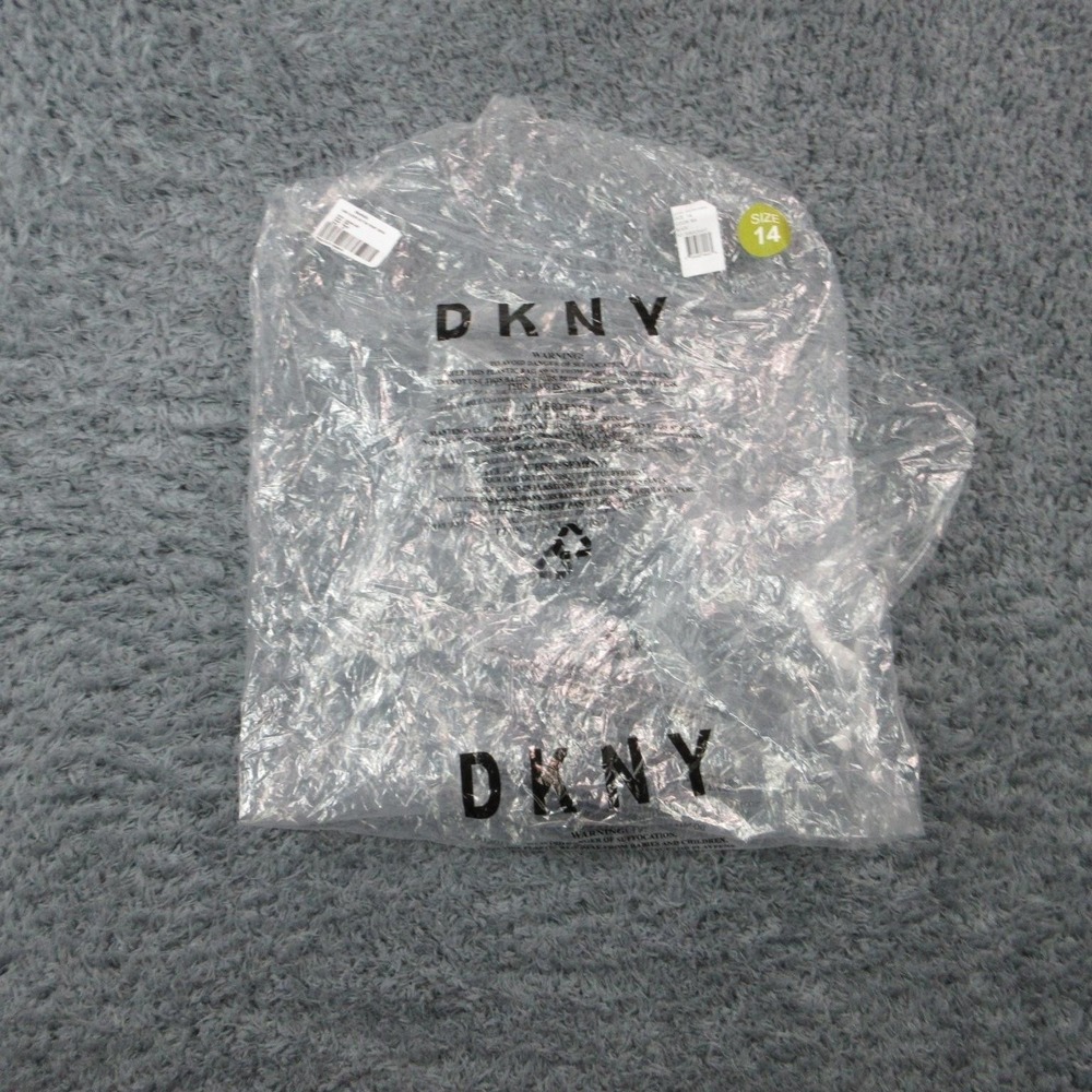 DKNY Dress Womens 14 Black Shirt Dress Midi Long Sleeve Button Front NWT - Picture 14 of 16